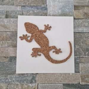 Salamandre en liège sur toile