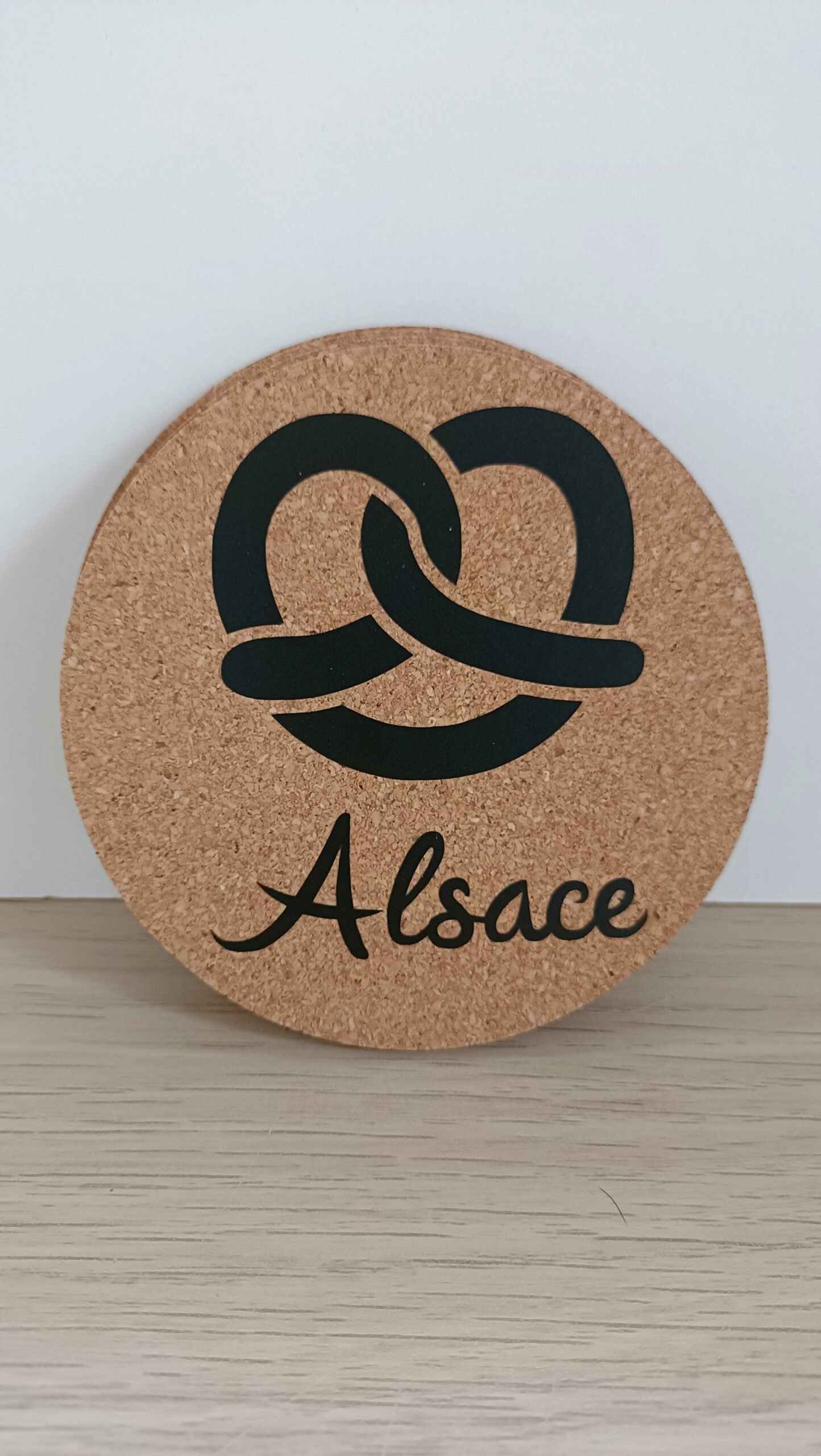 Lot sous-verres Bretzel en liège