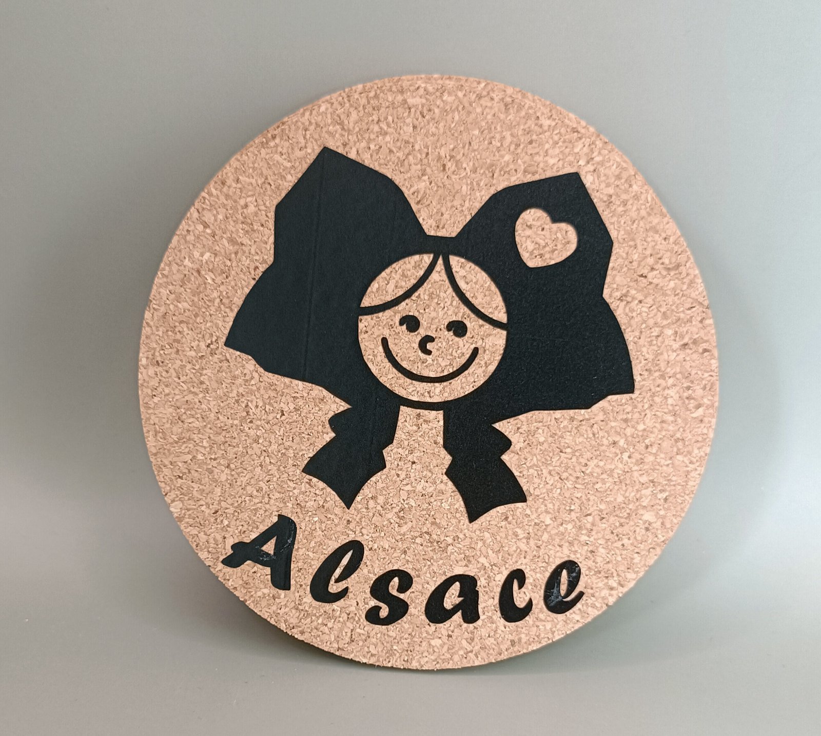 Lot sous-verres Coiffe alsacienne en liège