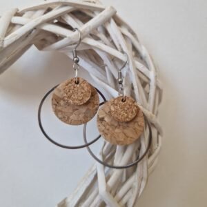 Boucles d'oreilles Maya Bohème en liège