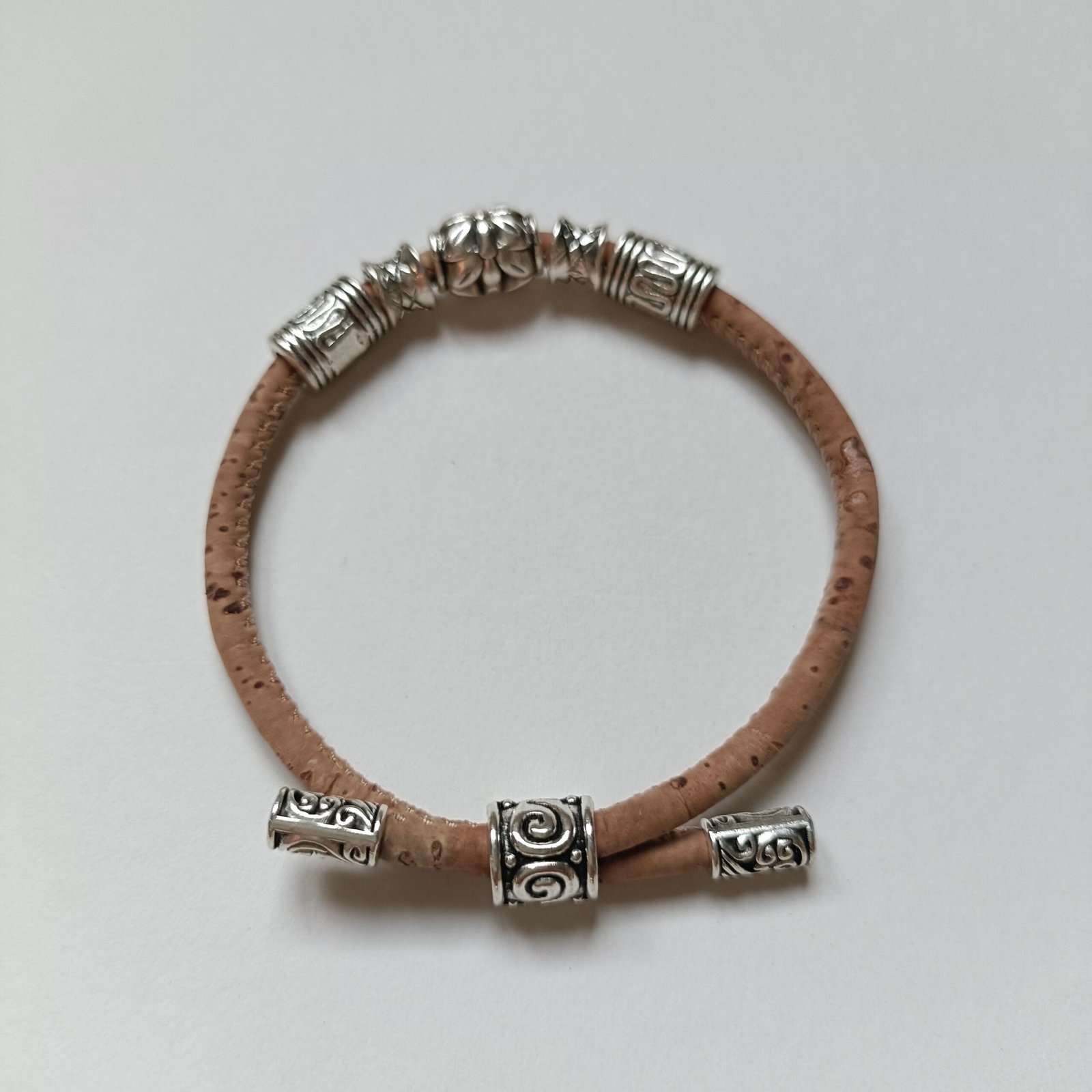 Bracelet ethnique réglable en liège – Image 8