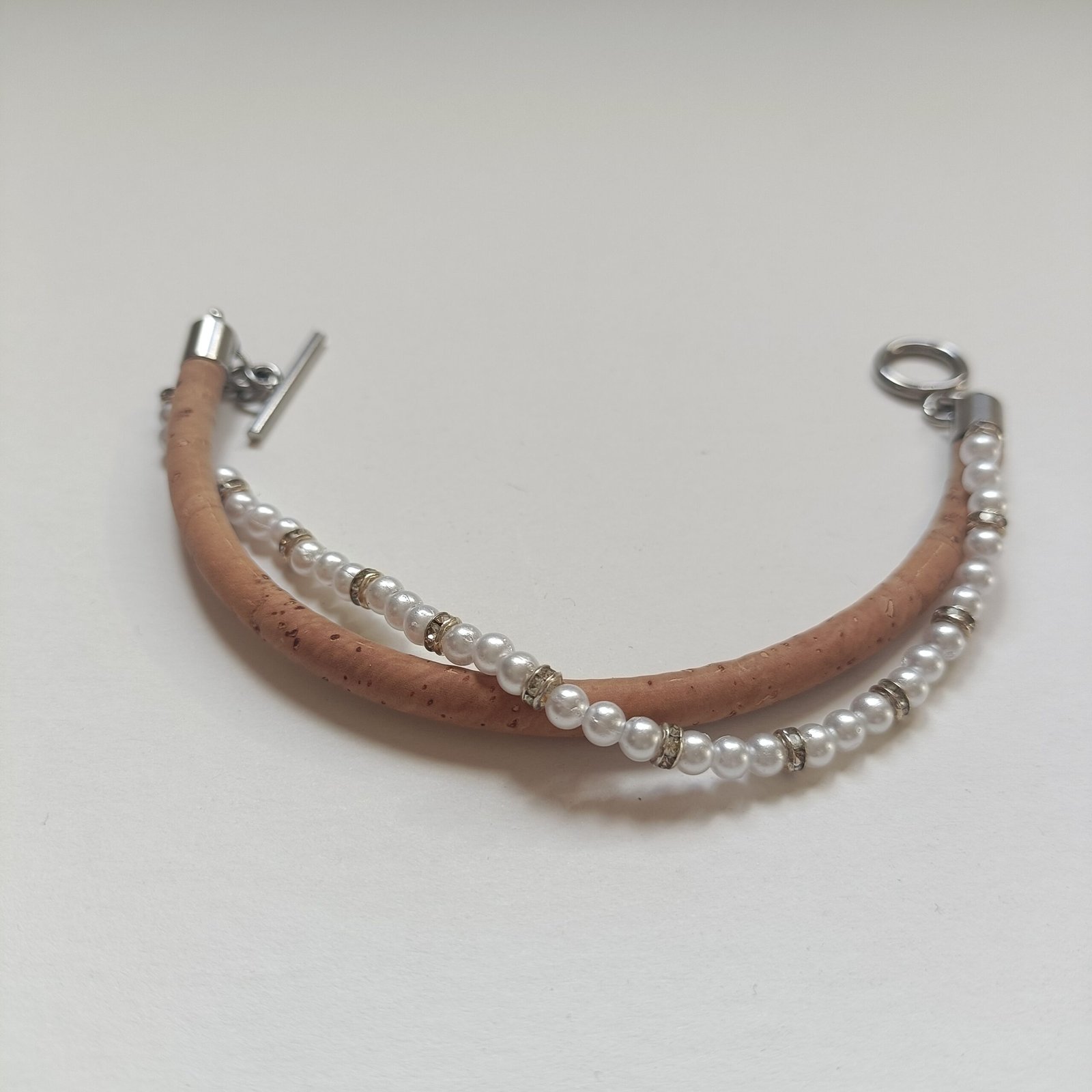 Bracelet femme liège et perles – Image 3