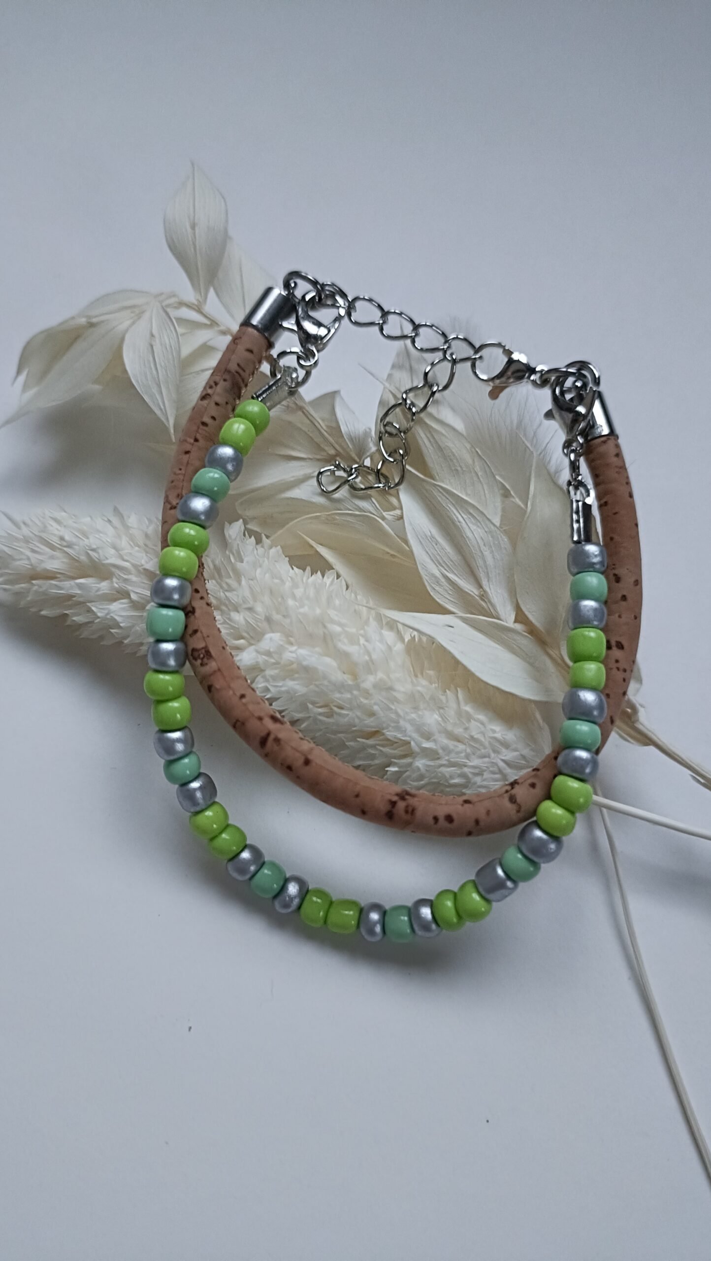 Bracelet Adèle Elégance en liège et perles
