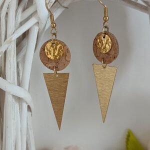 Boucles d'oreilles Noa Moderne en liège