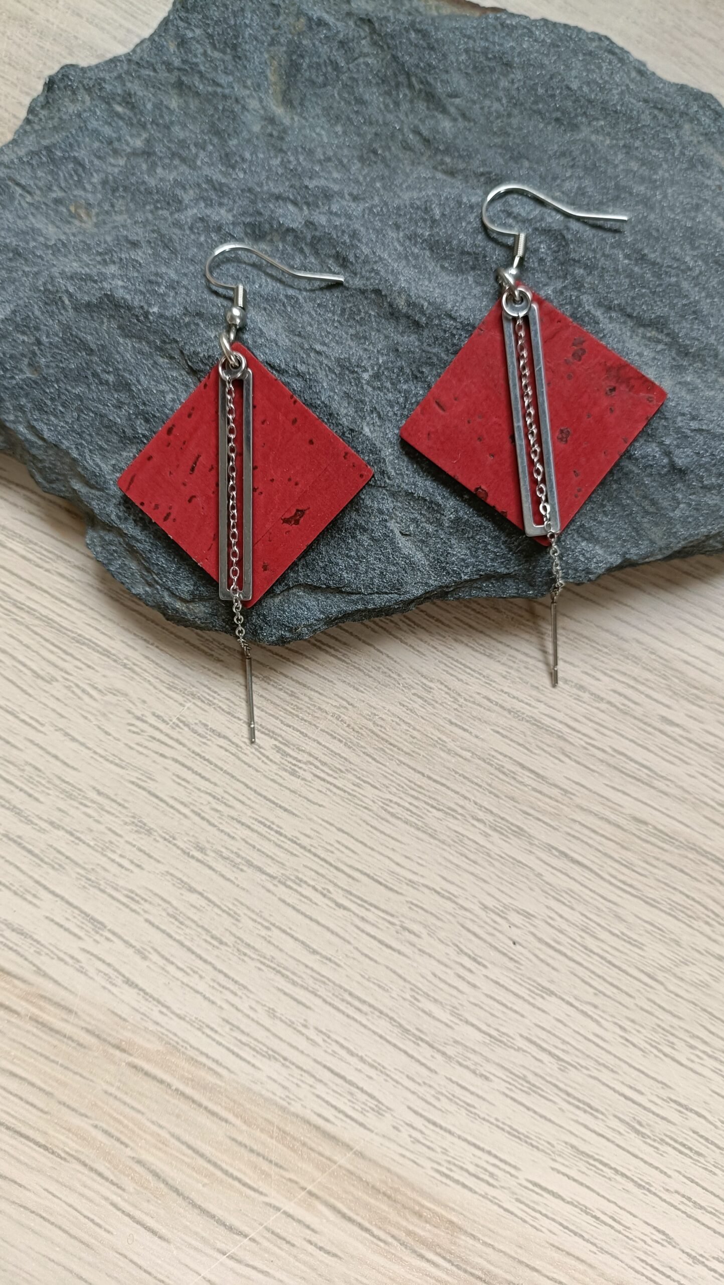 Boucles d’oreilles Camille Elégance en liège